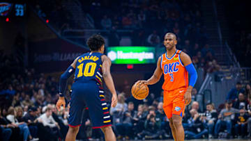 OKC Thunder Chris Paul (Photo by Zach Beeker/NBAE via Getty Images)