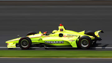 INDIANAPOLIS, INDIANA - MAY 24: Simon Pagenaud of France, driver of the #22 Team Penske Chevrolet (Photo by Clive Rose/Getty Images)