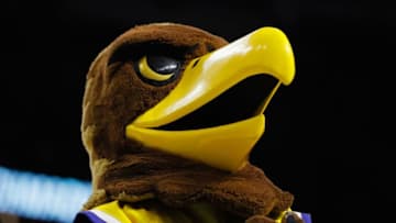 GREENVILLE, SC - MARCH 17: The Golden Eagle is seen as the Marquette Golden Eagles take on the South Carolina Gamecocks in the first half during the first round of the 2017 NCAA Men's Basketball Tournament at Bon Secours Wellness Arena on March 17, 2017 in Greenville, South Carolina. (Photo by Kevin C. Cox/Getty Images)