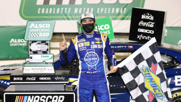 Chase Elliott, Hendrick Motorsports, Charlotte Motor Speedway, NASCAR, Cup Series. (Photo by Chris Graythen/Getty Images)