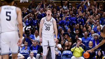 Duke basketball forward Kyle Filipowski (Photo by Lance King/Getty Images)