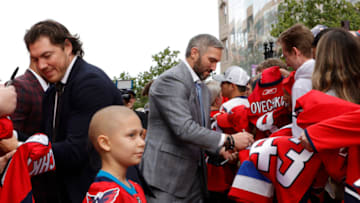 T.J. Oshie, Alex Ovechkin, Washington Capitals Mandatory Credit: Geoff Burke-USA TODAY Sports