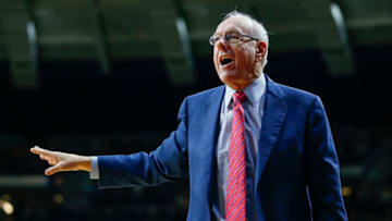 SOUTH BEND, IN - JANUARY 21: Head coach Jim Boeheim of the Syracuse Orange is seen during the game against the Notre Dame Fighting Irish at Purcell Pavilion on January 21, 2017 in South Bend, Indiana. (Photo by Michael Hickey/Getty Images)