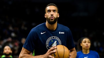 Rudy Gobert, Minnesota Timberwolves (Photo by Stephen Maturen/Getty Images) NOTE TO USER: User expressly acknowledges and agrees that, by downloading and or using this photograph, User is consenting to the terms and conditions of the Getty Images License Agreement.