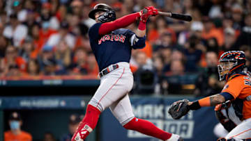Enrique Hernandez #5 of the Boston Red Sox (Photo by Billie Weiss/Boston Red Sox/Getty Images)