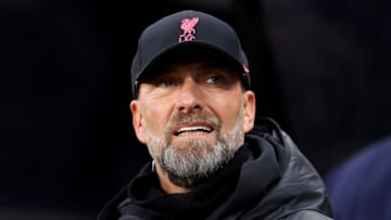 NEWCASTLE UPON TYNE, ENGLAND - FEBRUARY 18: Juergen Klopp, Manager of Liverpool, looks on prior to the Premier League match between Newcastle United and Liverpool FC at St. James Park on February 18, 2023 in Newcastle upon Tyne, England. (Photo by George Wood/Getty Images)