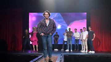 THE BACHELORETTE - "1502" - Hannah's search for love is anything but a drag when world famous drag queens Alaska and Alyssa Edwards, and renowned runway coach Miss J. Alexander ("America's Next Top Model"), host a pageant for eight hopeful bachelors vying for the coveted title of the Bachelorette's 'Mr. Right.' The stakes are high when one bachelor must overcome his fears and race through the mud on a one-on-one date, while eight others gear up for a hazardous roller derby competition hosted by legendary comedic actor Fred Willard and Chris Harrison, on "The Bachelorette," MONDAY, MAY 20 (8:00-10:01 p.m. EDT), on The ABC Television Network. (ABC/John Fleenor)JOHN PAUL JONES