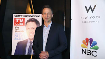 NEW YORK, NY - JUNE 14: Seth Meyers attends TV Guide Magazine Celebrates New Cover Star Seth Meyers at The Living Room at The W New York - Times Square at The Living Room at The W New York - Times Square on June 14, 2016 in New York City. (Photo by Sylvain Gaboury/Patrick McMullan via Getty Images)
