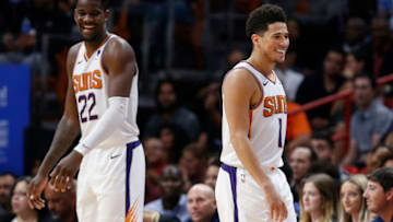 Devin Booker Deandre Ayton Phoenix Suns (Photo by Michael Reaves/Getty Images)