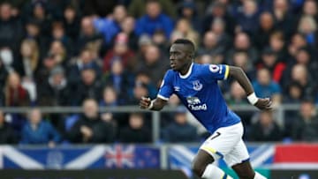 February 25th 2017, Goodison Park, Liverpool, Merseyside, England; EPL Premier league football, Everton versus Sunderland; Idrissa Gana Gueye of Everton on the ball (Photo by Alan Martin/Action Plus via Getty Images)