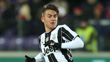 FLORENCE, ITALY - JANUARY 15: Paulo Dybala of Juventus FC in action during the Serie A match between ACF Fiorentina and Juventus FC at Stadio Artemio Franchi on January 15, 2017 in Florence, Italy. (Photo by Gabriele Maltinti/Getty Images)