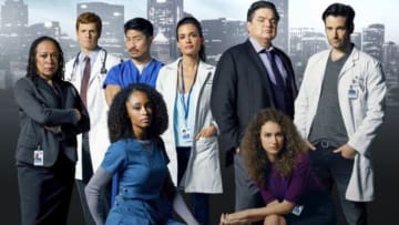 CHICAGO MED -- Season: 1 -- Pictured: (l-r) top row: S. Epatha Merkerson as Sharon Goodwin, Nick Gehlfuss as Dr. Will Halstead, Brian Tee as Ethan, Torrey DeVitto as Dr. Lily Manning, Oliver Platt as Dr. Daniel Charles, Colin Donnell as Connor Bradhaw; seated: Yaya DaCosta as Nurse April Sexton, Rachel DiPillo as Dr. Sarah Reese -- (Photo by: Mark Seliger/NBC)