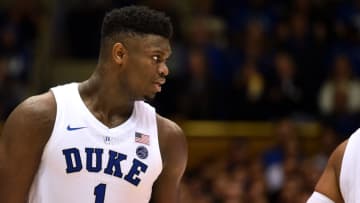 Zion Williamson #1 of the Duke Blue Devils to Atlanta Hawks (Photo by Lance King/Getty Images)