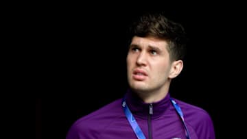 LONDON, ENGLAND - APRIL 09: John Stones of Manchester City arrives ahead of the UEFA Champions League Quarter Final first leg match between Tottenham Hotspur and Manchester City at Tottenham Hotspur Stadium on April 09, 2019 in London, England. (Photo by Dan Mullan/Getty Images)