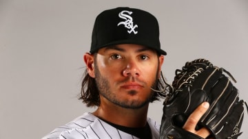 Feb 28, 2015; Glendale, AZ, USA; Chicago White Sox pitcher Zach Phillips poses for a portrait during photo day at Camelback Ranch. Mandatory Credit: Mark J. Rebilas-USA TODAY Sports