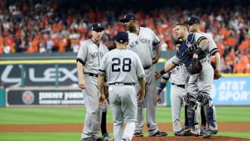 HOUSTON, TX - OCTOBER 21: Manager Joe Girardi