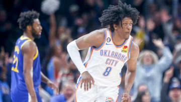 Jalen Williams #8 of the Oklahoma City Thunder (Photo by Ian Maule/Getty Images)