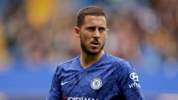 LONDON, ENGLAND - MAY 05: Eden Hazard of Chelsea in action during the Premier League match between Chelsea FC and Watford FC at Stamford Bridge on May 05, 2019 in London, United Kingdom. (Photo by Richard Heathcote/Getty Images)