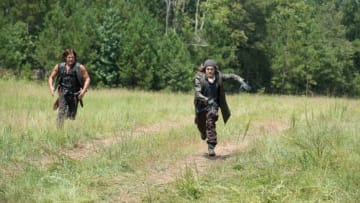 Daryl Dixon (Norman Reedus) and Paul "Jesus" Rovia (Tom Payne) in The Walking Dead S6E10 Photo Credit: Gene PAge/AMC
