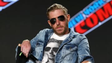 NEW YORK, NEW YORK - OCTOBER 09: Orange Cassidy speaks onstage during the All Elite Wrestling Invades New York Comic Con panel during Day 3 of New York Comic Con 2021 at Jacob Javits Center on October 09, 2021 in New York City. (Photo by Bennett Raglin/Getty Images for ReedPop)