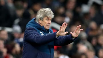 NEWCASTLE UPON TYNE, ENGLAND - DECEMBER 01: Manuel Pellegrini, Manager of West Ham United gives his team instructions during the Premier League match between Newcastle United and West Ham United at St. James Park on December 1, 2018 in Newcastle upon Tyne, United Kingdom. (Photo by Ian MacNicol/Getty Images)