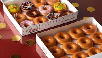 Kreme Kreme birthday celebration, photo provided by Krispy Kreme
