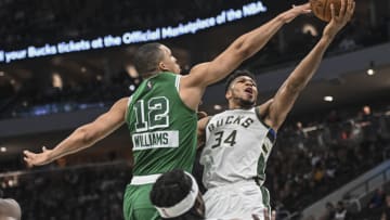 The Boston Celtics host the Milwaukee Bucks at home for Game 1 of the Eastern Conference semifinals on Sunday afternoon. Mandatory Credit: Benny Sieu-USA TODAY Sports