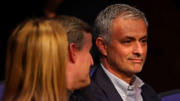 LONDON, ENGLAND - APRIL 09: Football manager Jose Mourinho watches the IBF World Featherweight title fight between Eric Hunter of the United States and Lee Selby of Wales during at The O2 Arena on April 9, 2016 in London, England. (Photo by Richard Heathcote/Getty Images)