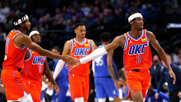 Shai Gilgeous-Alexander #2 of the Oklahoma City Thunder (Photo by Ron Jenkins/Getty Images)