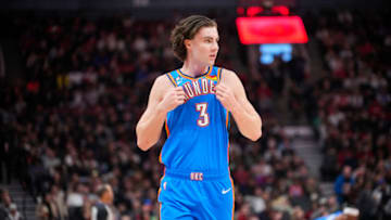 Josh Giddey #3 of the Oklahoma City Thunder (Photo by Mark Blinch/Getty Images)
