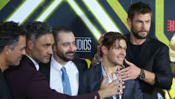 SYDNEY, AUSTRALIA - OCTOBER 15: Chris Hemsworth arrives for the premiere screening of Thor: Ragnarok Sydney at Fox Studios on October 15, 2017 in Sydney, Australia. (Photo by Don Arnold/WireImage)