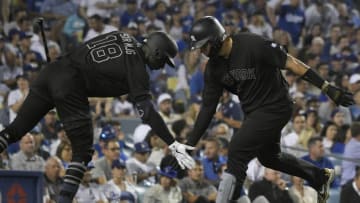 Didi Gregorius, Gary Sanchez, New York Yankees. (Photo by John McCoy/Getty Images)