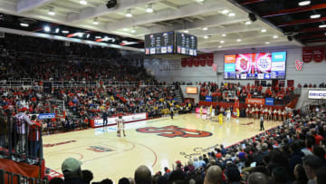 A view of the St. John's baseball court at Carnesecca Arena. (Photo by Porter Binks/Getty Images)