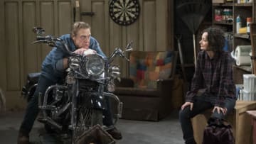 THE CONNERS - "Keep on Truckin'" - A sudden turn of events forces the Conners to face the daily struggles of life in Lanford in a way they never have before, on the series premiere of "The Conners," airing TUESDAY, OCT. 16 (8:00-8:31 p.m. EDT), on The ABC Television Network. (Eric McCandless/ABC via Getty Images)JOHN GOODMAN, SARA GILBERT