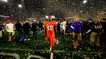 GLENDALE, AZ - JANUARY 11: Richard Yeargin #49 of the Clemson Tigers reacts after being defeated by the Alabama Crimson Tide 45-40 in the 2016 College Football Playoff National Championship Game at University of Phoenix Stadium on January 11, 2016 in Glendale, Arizona. (Photo by Sean M. Haffey/Getty Images)