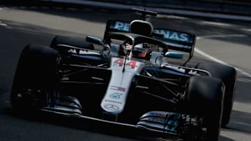 MONTE-CARLO, MONACO - MAY 24: Lewis Hamilton of Great Britain driving the (44) Mercedes AMG Petronas F1 Team Mercedes WO9 (Photo by Charles Coates/Getty Images)