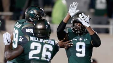 EAST LANSING, MI - SEPTEMBER 12: Montae Nicholson