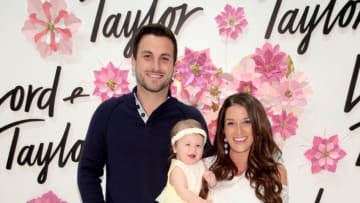 NEW YORK, NY - APRIL 26: Tanner Tolbert, Jade Tolbert, and daughter Emerson Tolbert (C) Celebrate Mother's Day At Lord & Taylor Fifth Avenue on April 26, 2018 in New York City. (Photo by Cindy Ord/Getty Images for Lord & Taylor)