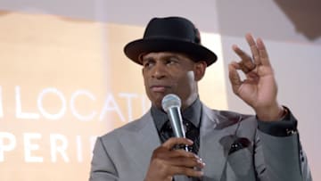 HOUSTON, TX - FEBRUARY 05: Former NFL player Deion Sanders at On Location Experiences' Super Bowl LI Pre-Game Events at NRG on February 5, 2017 in Houston, Texas. (Photo by Marcus Ingram/Getty Images for On Location Experiences )