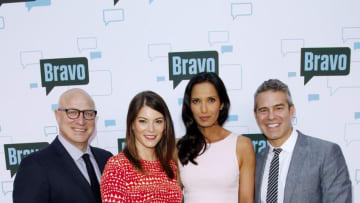 NORTH HOLLYWOOD, CA - MAY 01: (L-R) Tom Colicchio, Gail Simmons, Padma Lakshmi and Andy Cohen attend A Night With "Top Chef" at Leonard H. Goldenson Theatre on May 1, 2014 in North Hollywood, California. (Photo by Joe Kohen/Getty Images)