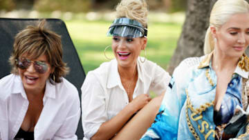 THE REAL HOUSEWIVES OF BEVERLY HILLS, Lisa Rinna, Dorit Kemsley, Erika Girardi -- (Photo by: Nicole Weingart/Bravo)