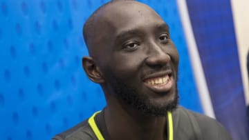 Tacko Fall Atlanta Hawks 2019 NBA Draft (Photo by Michael Hickey/Getty Images)