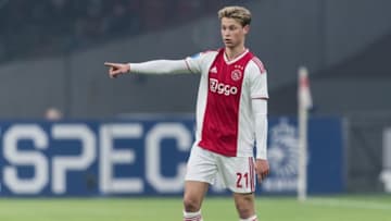 Frenkie de Jong of Ajax during the Dutch Toto KNVB Cup match between Ajax Amsterdam and sc Heerenveen at the Johan Cruijff Arena on January 24, 2019 in Amsterdam, The Netherlands(Photo by VI Images via Getty Images)