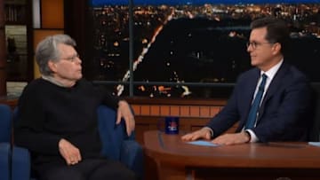 Stephen King on The Late Show with Stephen Colbert, courtesy of CBS