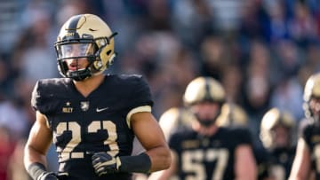 WEST POINT, NY - OCTOBER 26: Elijah Riley #23 of the Army Black Knights during the fourth quarter of a game against the the San Jose State Spartans at Michie Stadium on October 26, 2019 in West Point, New York. (Photo by Dustin Satloff/Getty Images)