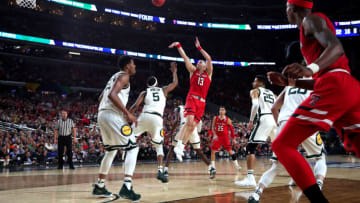 MINNEAPOLIS, MINNESOTA - APRIL 06: Matt Mooney #13 of the Texas Tech Red Raiders shoots the ball in the first half against the Michigan State Spartans during the 2019 NCAA Final Four semifinal at U.S. Bank Stadium on April 6, 2019 in Minneapolis, Minnesota. (Photo by Tom Pennington/Getty Images)