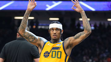 Utah Jazz guard Jordan Clarkson (Darren Yamashita-USA TODAY Sports)