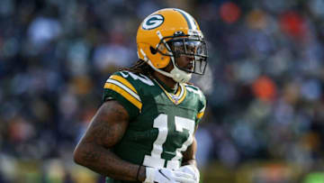 GREEN BAY, WISCONSIN - DECEMBER 15: Davante Adams #17 of the Green Bay Packers jogs across the field in the first quarter against the Chicago Bears at Lambeau Field on December 15, 2019 in Green Bay, Wisconsin. (Photo by Dylan Buell/Getty Images)