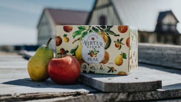 Virtue Cider Pear from Michigan-based Virtue Cider. Image Courtesy Virtue Cider