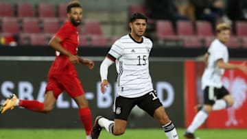 Mahmoud Dahoud of Germany controls the ball. (Photo by Lars Baron/Getty Images)